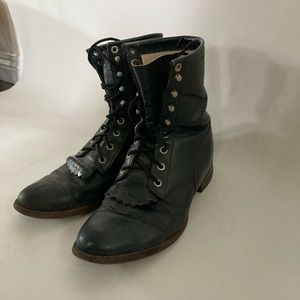 Justin roper lace up boots